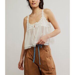 🆕 FREE PEOPLE Stevie Lace Tank / Clean Ivory